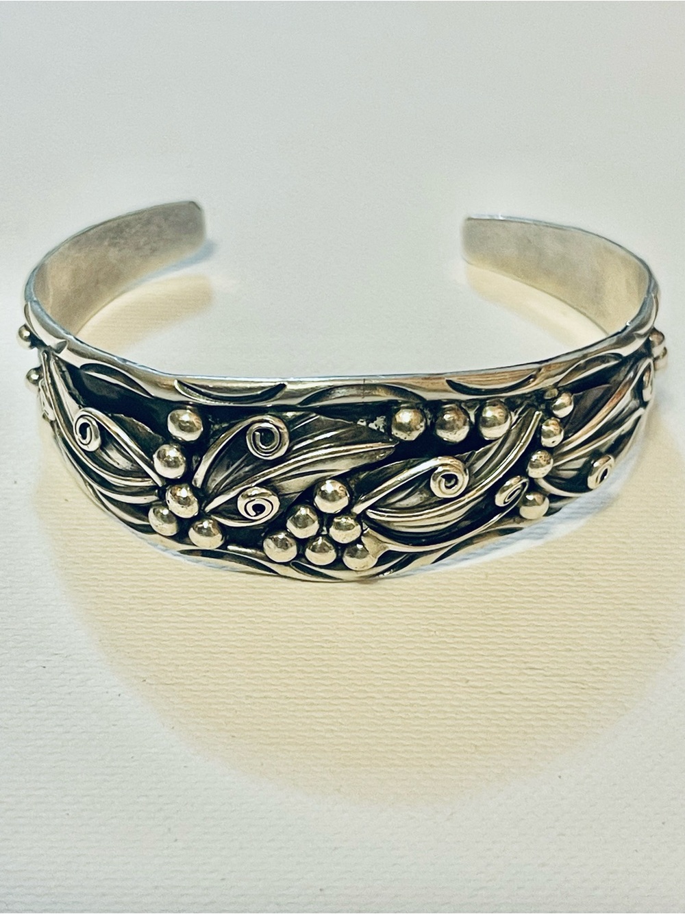 VTG NATIVE AMERICAN NAVAJO FRANK YAZZIE STERLING CUFF BRACELET Sz 6.75 22 G